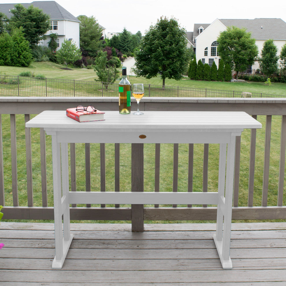 Lehigh Counter Height Balcony Table, White