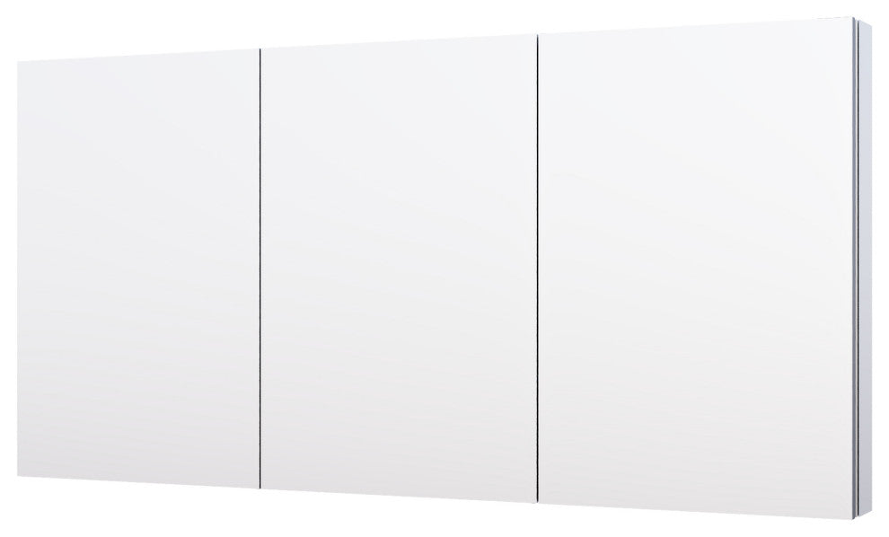 Recessed/Surface Mount Bathroom Medicine Cabinet, Soft-Close Blum Hinges, 60"x30" Three Doors