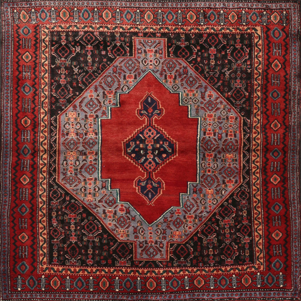 Ahgly Company Indoor Square Traditional Area Rugs, 8' Square