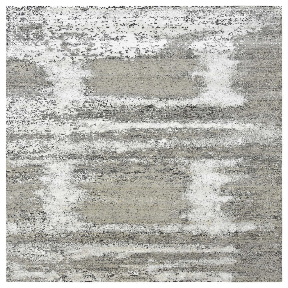 Ahgly Company Indoor Square Mid-Century Modern Area Rugs, 5' Square