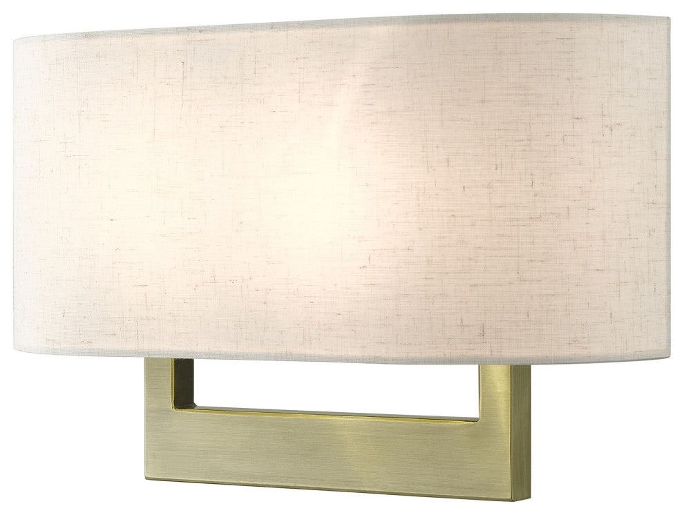 Livex Lighting Wall Sconces 2-Light Antique Brass Large Sconce