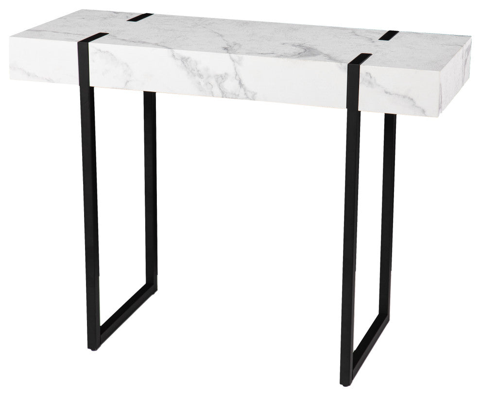 Bianca Modern Faux Marble Console Table