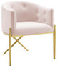 Savour Tufted Performance Velvet Accent Dining Armchair-Pink