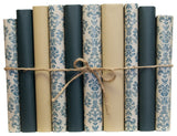Decorative Books - Forest Mist Paper Wrapped Book Bundle - 1 foot of Green Books