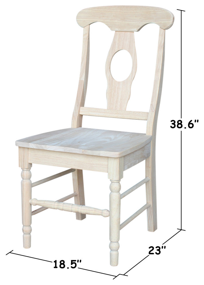 Set of Two Empire Chairs with Aolid Wood Seats