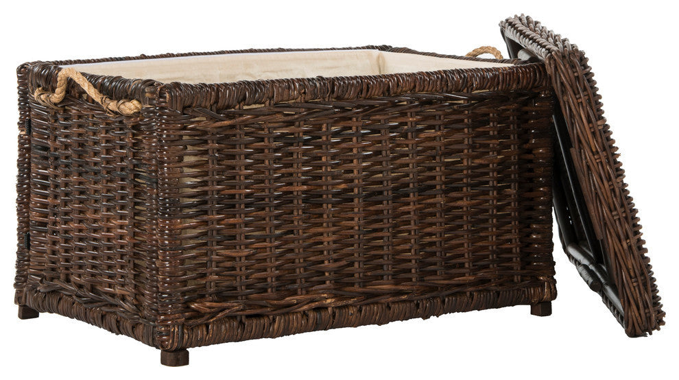 happimess Jacob 30" Wicker Storage Trunk, Brown