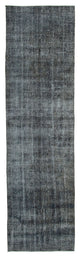 Rug N Carpet - Hand-knotted Oriental 2' 11" x 10' 5" Over-dyed Floor Runner Rug