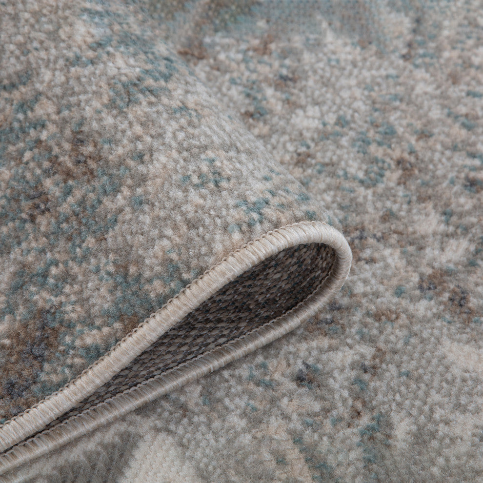 Alpine Amira Area Rug, Gray, 5'3" x 7'6", Abstract