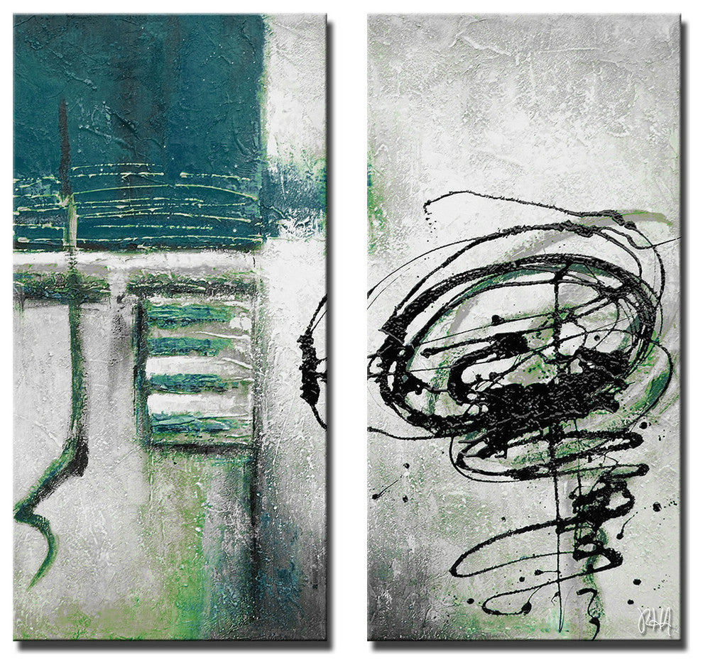 INKD XIX Canvas Art, 40"x20" 2-Panels