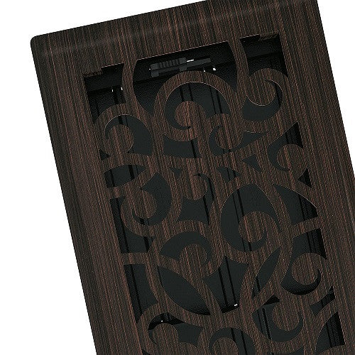 Wonderland Floor Register, Oil Rubbed Bronze, 4x10