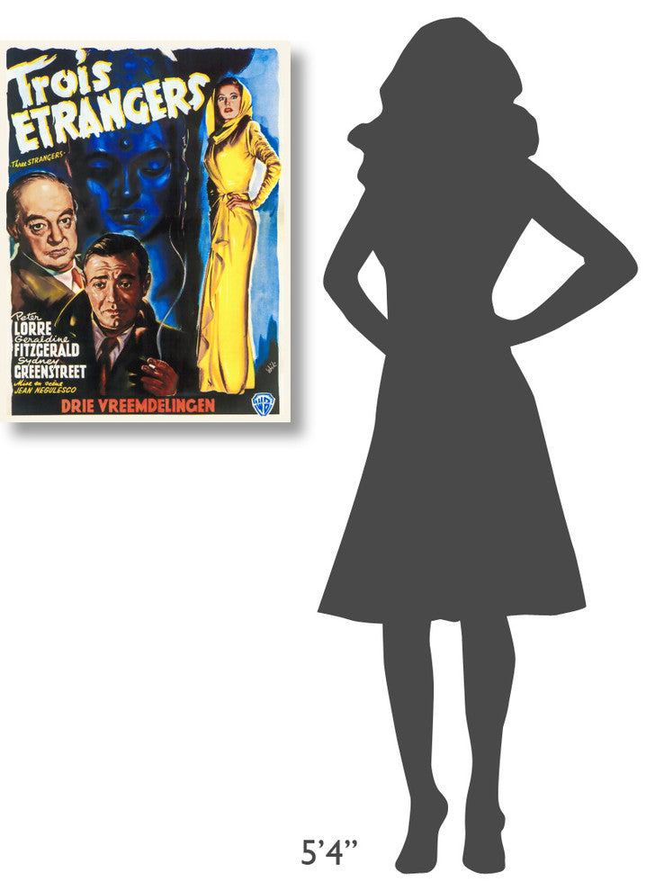 "French - Three Strangers" Canvas Giclee by Hollywood Photo Archive, 23"x30"