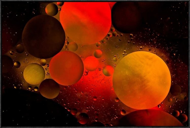 "Astronomical" Framed Canvas Giclee by Heather Bonadio, 37x25"