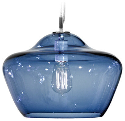 Aura Pendant, The Vesuvius Collection, Steel Blue