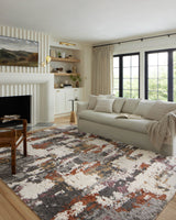 Loloi Levitt Shag Grey / Multi 7'-10" x 10' Area Rug