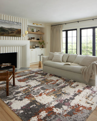 Loloi Levitt Shag Grey / Multi 7'-10" x 10' Area Rug