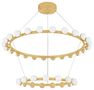 Corbett Lighting 484-46 Linus 46"W Ring Chandelier - Vintage Brass
