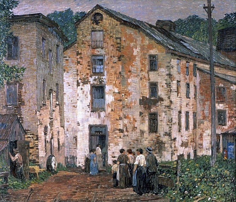 Robert Spencer Grey Mills, 20"x25" Gallery Wrapped Canvas Print
