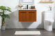 Phoebe Single Bathroom Vanity, Teak, 30", Without Backsplash