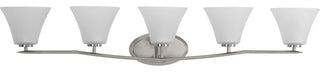 Bravo Collection 5-Light Bath Light, Brushed Nickel