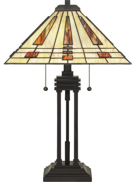 Stevie 2-Light Table Lamp, Western Bronze