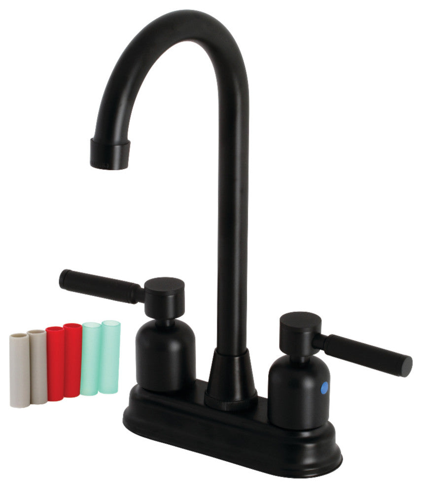 Kingston Brass KB8490DKL Kaiser Bar Faucet, Matte Black