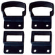Contractor Deck Railing Fixed Level Post Connection Kits, H Black