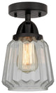 INNOVATIONS LIGHTING 288-1C-BK-G142 Chatham 1 Light 6 inch Semi-Flush Mount
