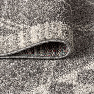 Amir Moroccan Beni Souk Rug, Gray/Cream, 5 X 8