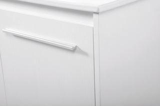 Single Bathroom Floating Vanity, White, 48"