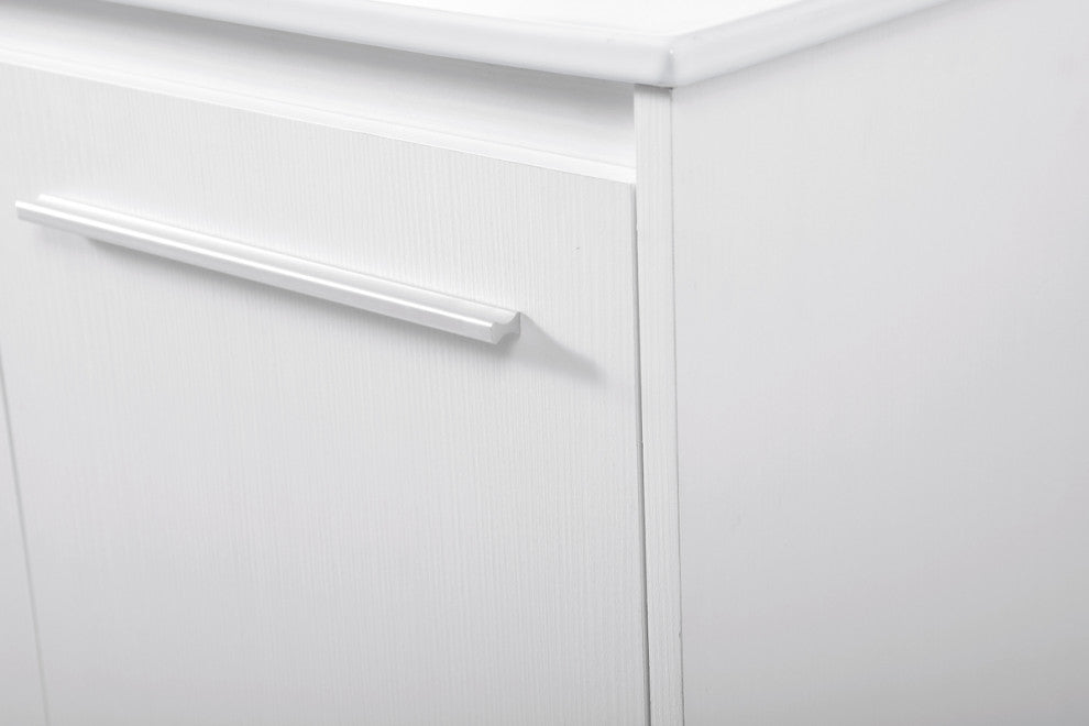 Single Bathroom Floating Vanity, White, 48"