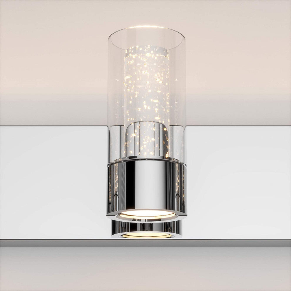 Artika Essence 3-Light Vanity Wall Light Fixture, Chrome