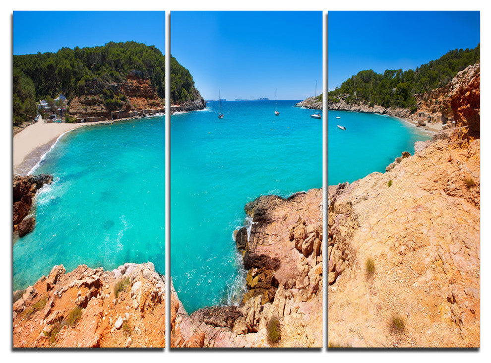 "Saladeta Ibiza in San Antonio" Metal Wall Art, 3 Panels, 36"x28"