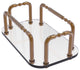 Vanity Top Guest Towel Holder, Brushed Bronze