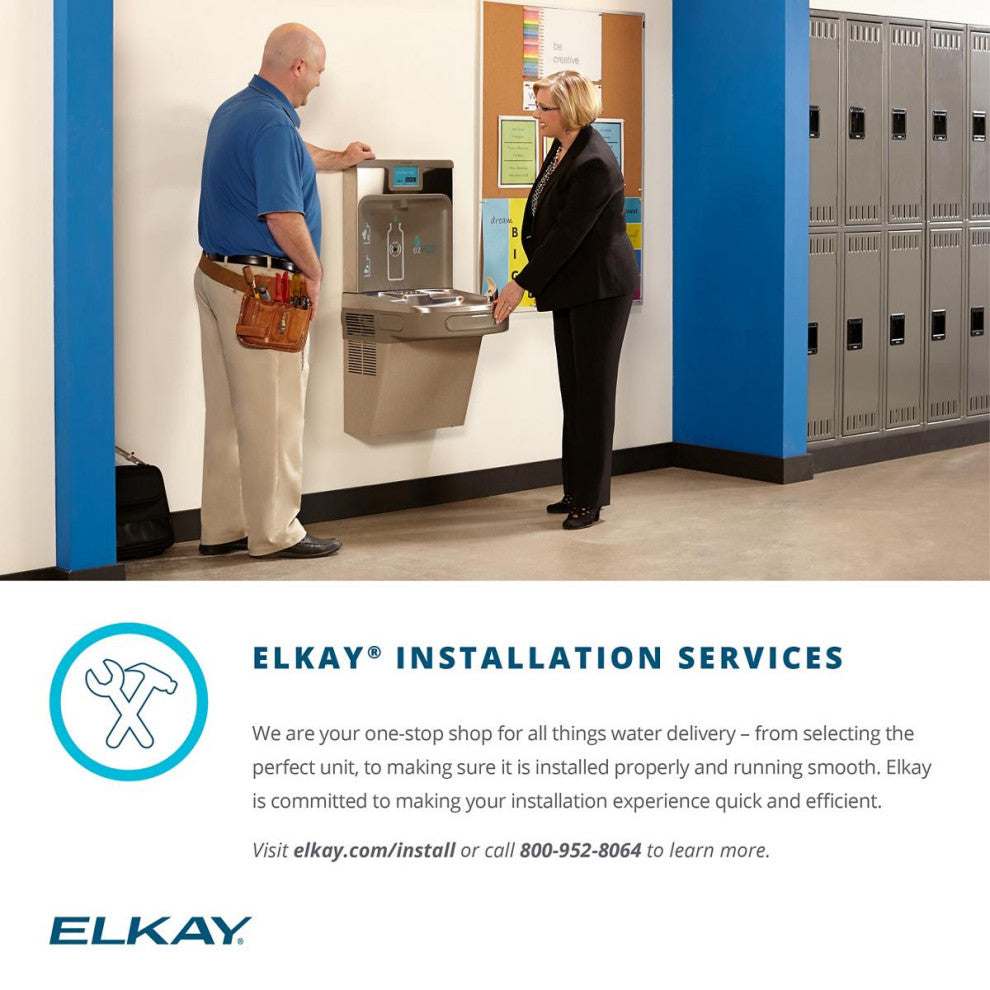 Elkay EZH2O Bottle Filling Station with ADA Cooler Hands Free Activation 8 GPH