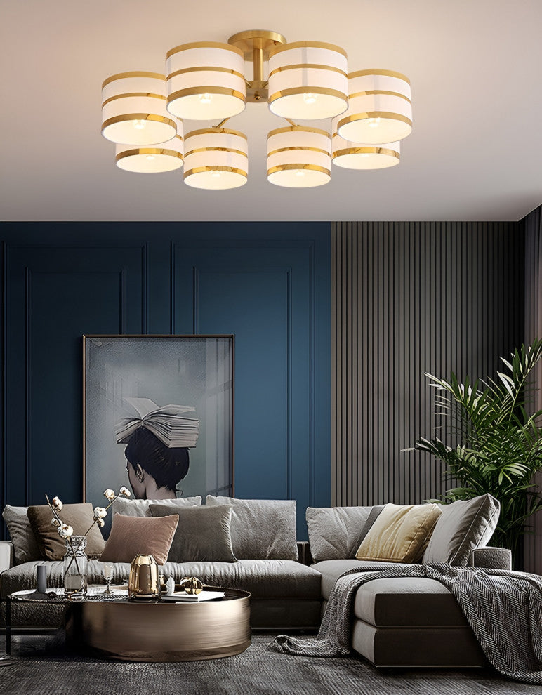 Inarzo | Post-Modern LED Chandelier For Bedroom, Study, Dining Room, 8 Heads