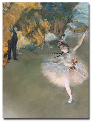 'The Star, 1876' Canvas Art by Edgar Degas