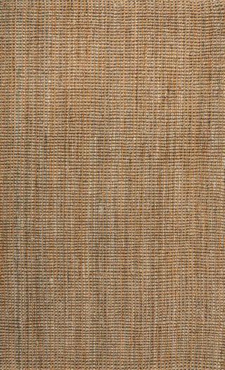 Biot Traditional Rustic Handwoven Jute Solid Natural 4 ft. x 6 ft. Area Rug
