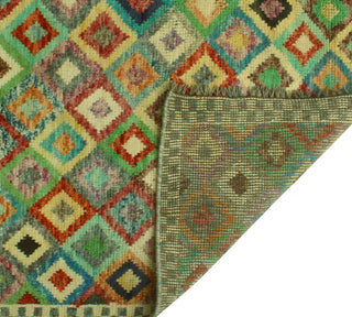 Balochi Nurai Ivory/Turquoise Rug, 4'11 x 6'6