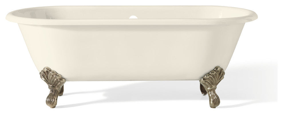 Cheviot Products Regal Cast Iron Tub With Continuous Rolled Rim and Shaughnessy