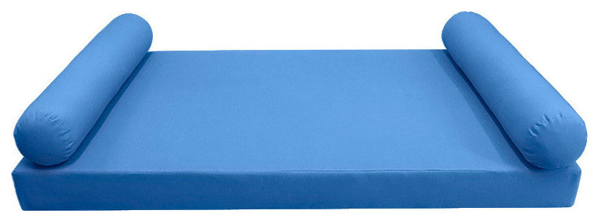 Style5 Twin Knife Edge Outdoor Mattress Bolster Slip Cover COMPLETE SET AD102