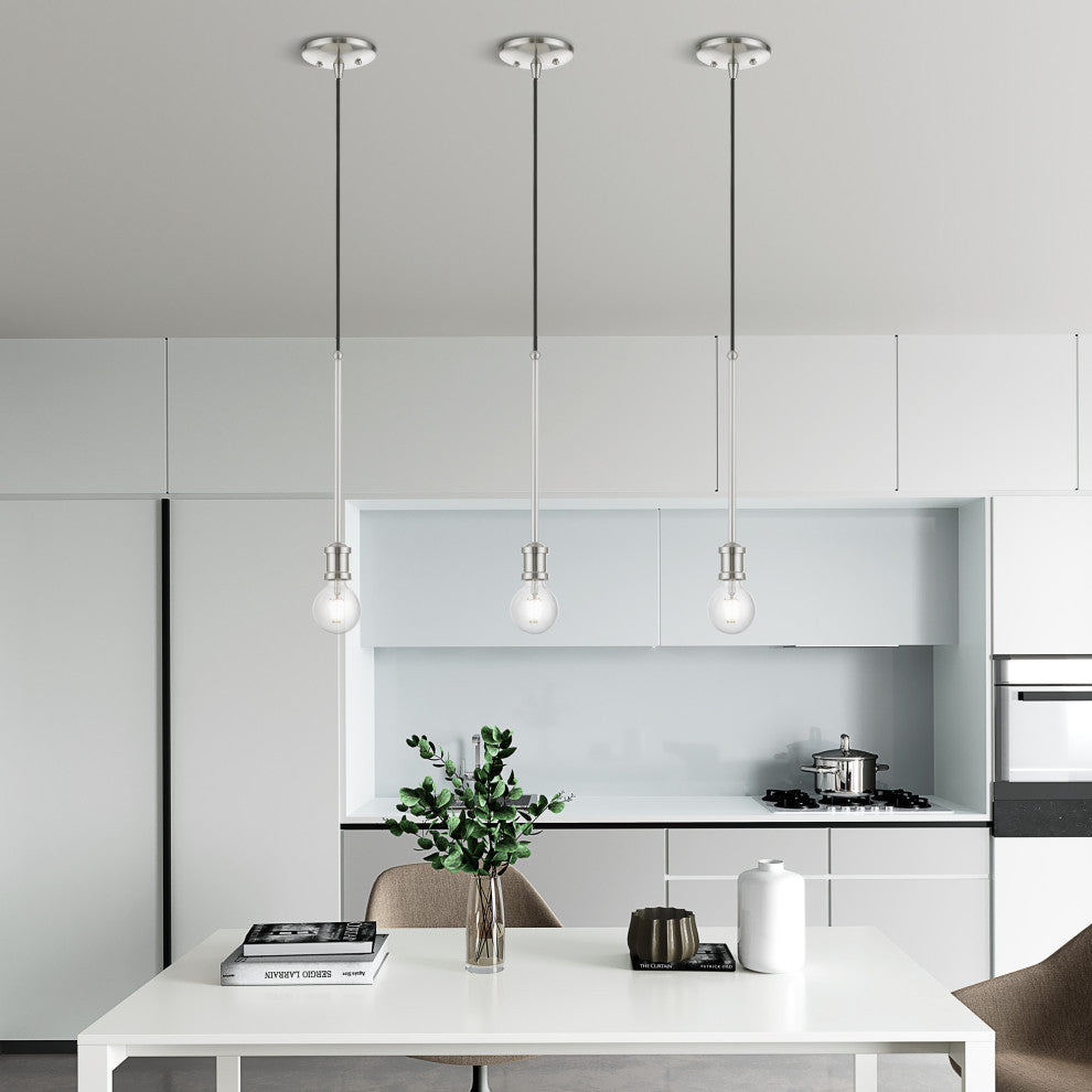 Lansdale 1 Light Brushed Nickel Single Pendant
