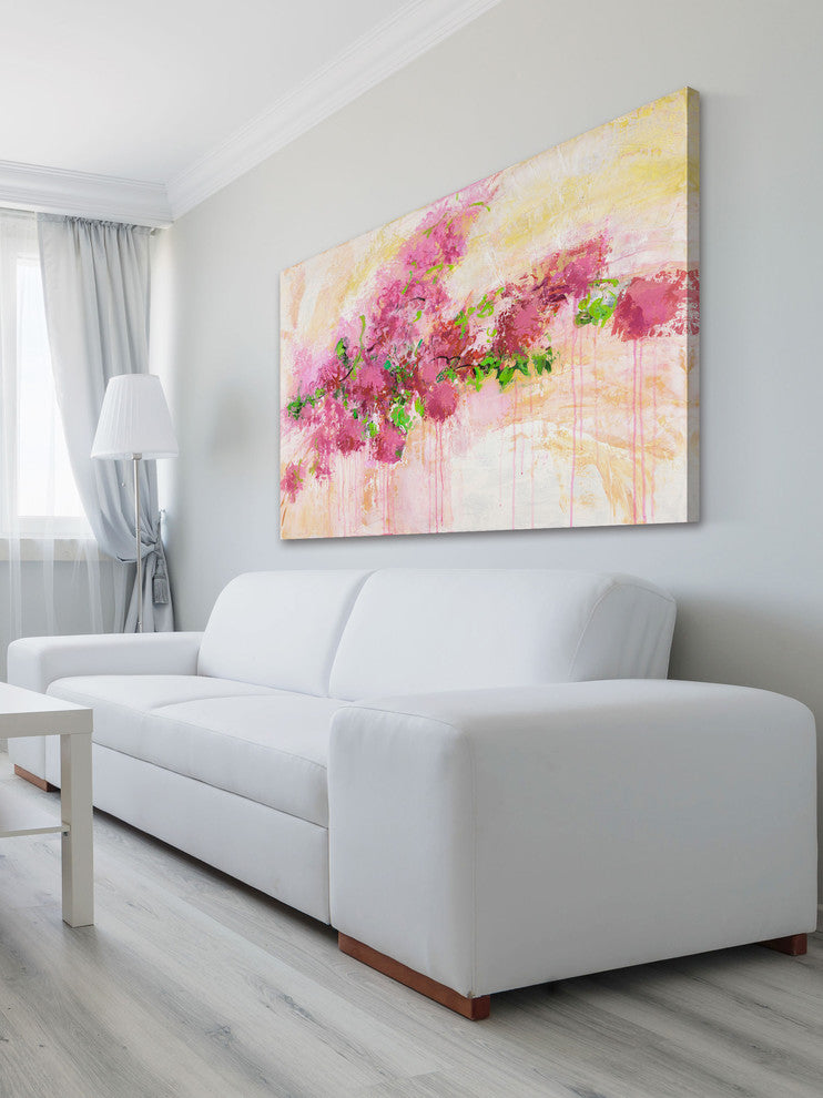 "Petal Passion" by Julie Joy Painting Print Wrapped Canvas, 36x24