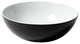 Alfi Brand Abc906 Black/White 15" Round Vessel Above Mount Ceramic Sink