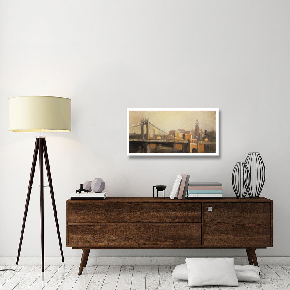 "NYC Dawn" Digital Paper Print by Julia Purinton, 38"x20"