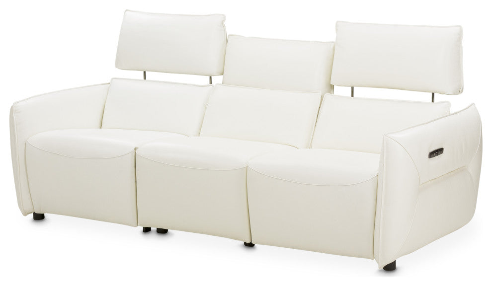 Mia Bella Verona 3-Piece Sectional Sofa - Snow