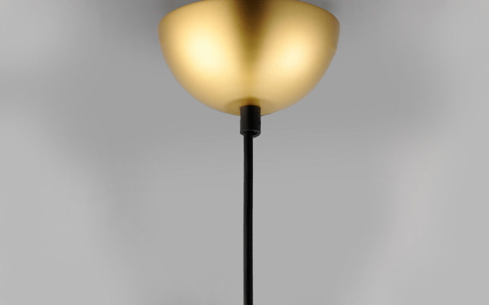 ET2 E20366-92 Half Moon 12"W LED Pendant - Metallic Gold