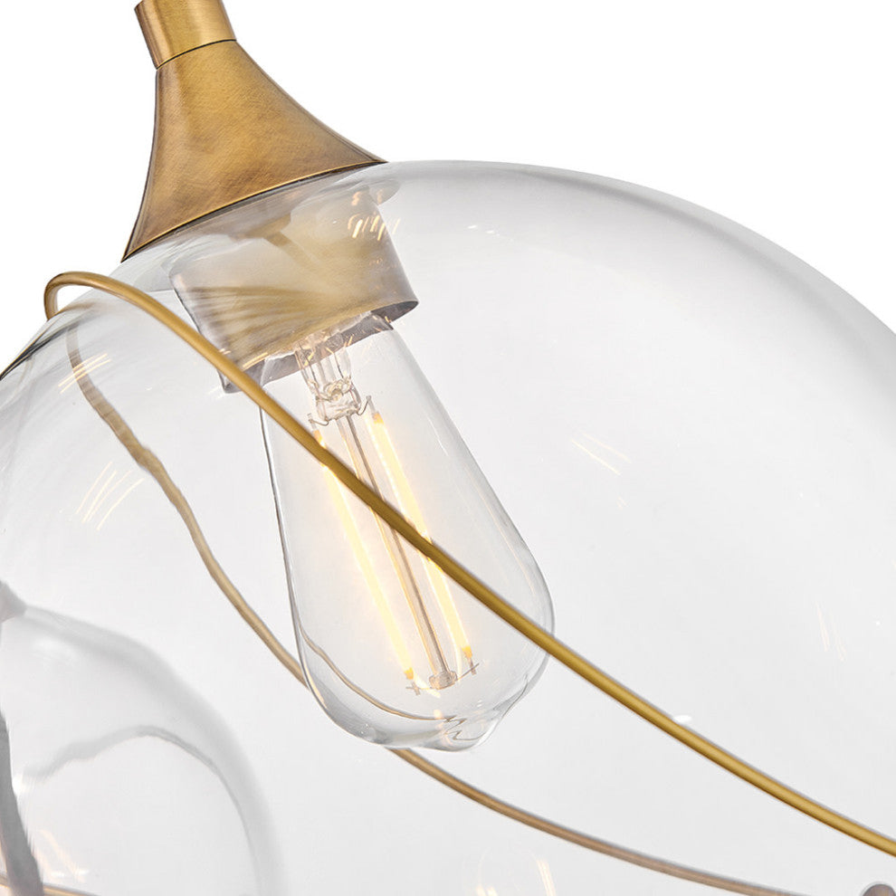 Hinkley Skye Double Xl Multi Tier Chandelier, Heritage Brass