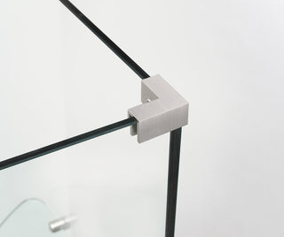 Bromley 63.25"-64.25"x36.375"x72" Frameless Corner Hinged Shower Enclosure