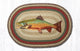 Earth Rugs OP-244 Trout Oval Patch 20" x 30"