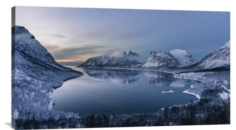 "Polar Night" Stretched Canvas Giclee by Tomasz Wozniak, 30x17"